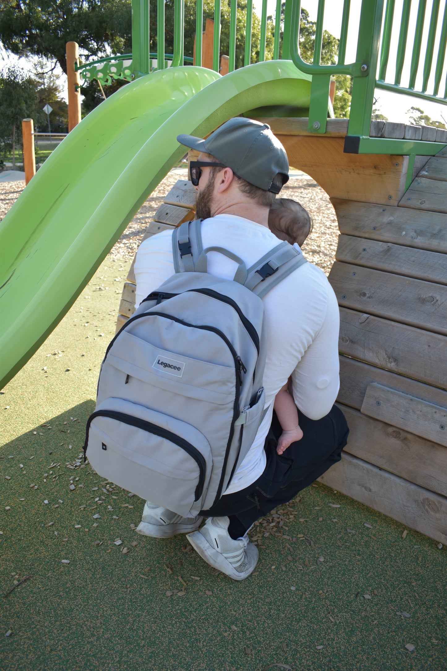 Unisex Nappy Backpack Grey