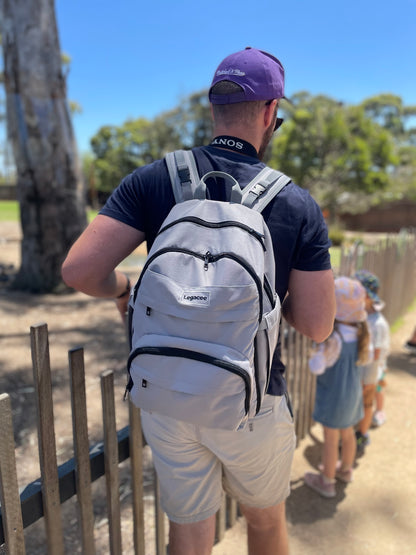 Unisex Nappy Backpack Grey