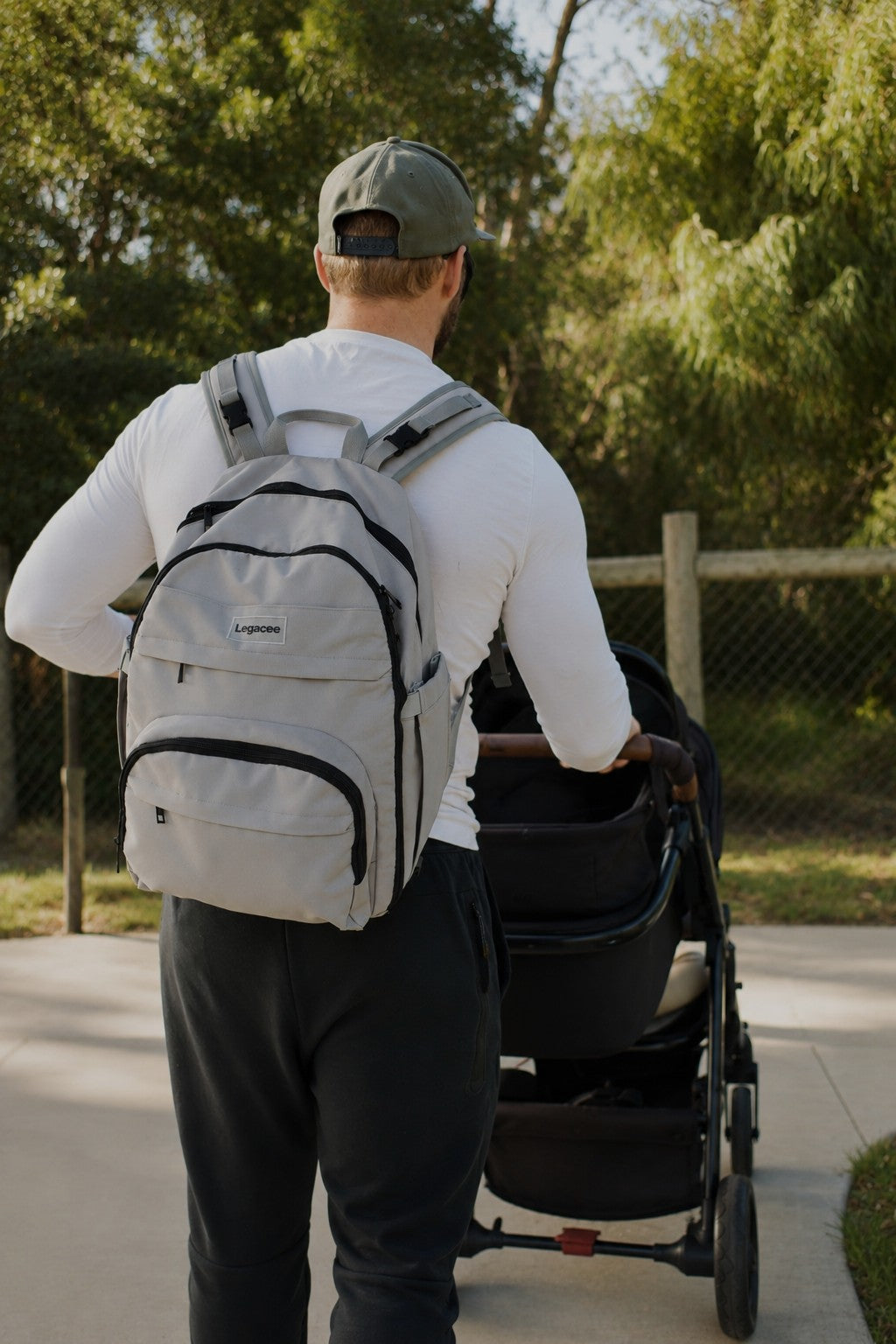 Unisex Nappy Backpack Grey