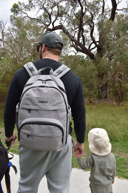 Unisex Nappy Backpack Grey